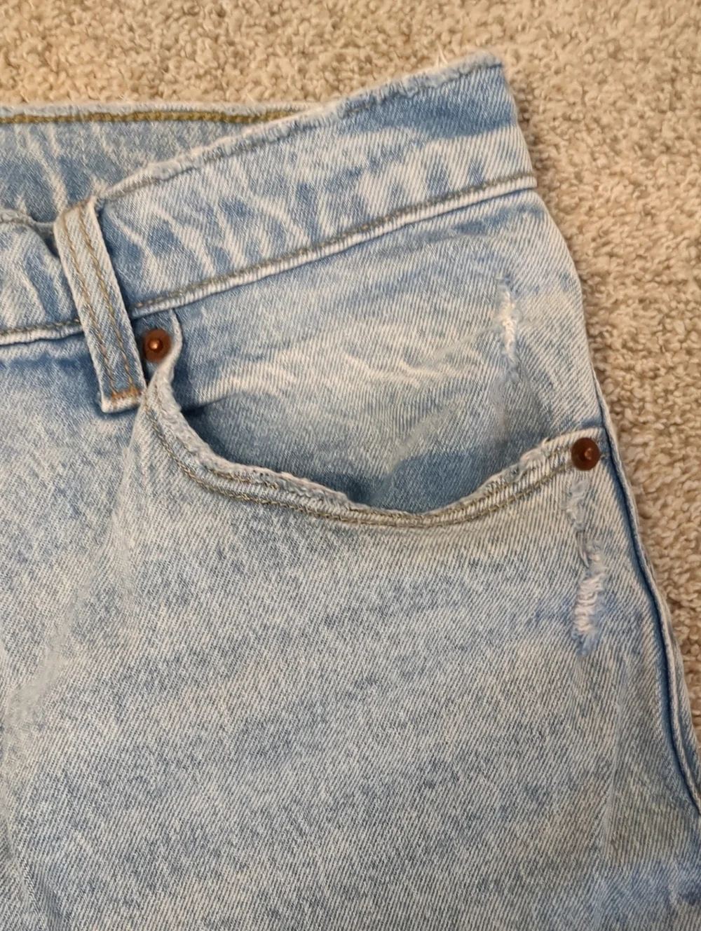Abercrombie & Fitch The '90s Straight Ultra High Rise Size 30/10 Long - Picture 4 of 6